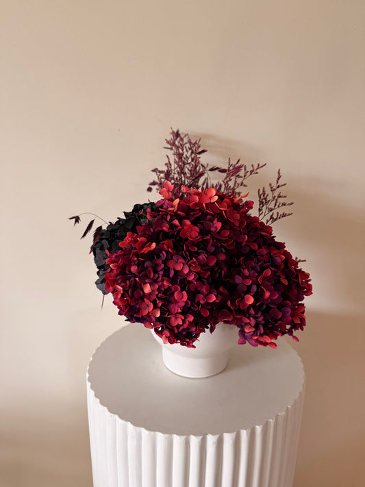 VESNA Floral Arrangement in white Buffalo vase